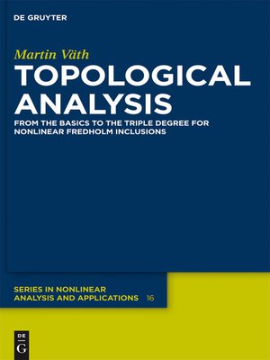 cover image of Topological Analysis